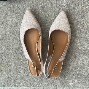 Glitter slingback